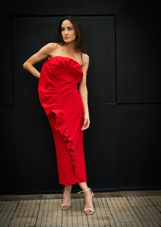 Vestido Samira Vermelho