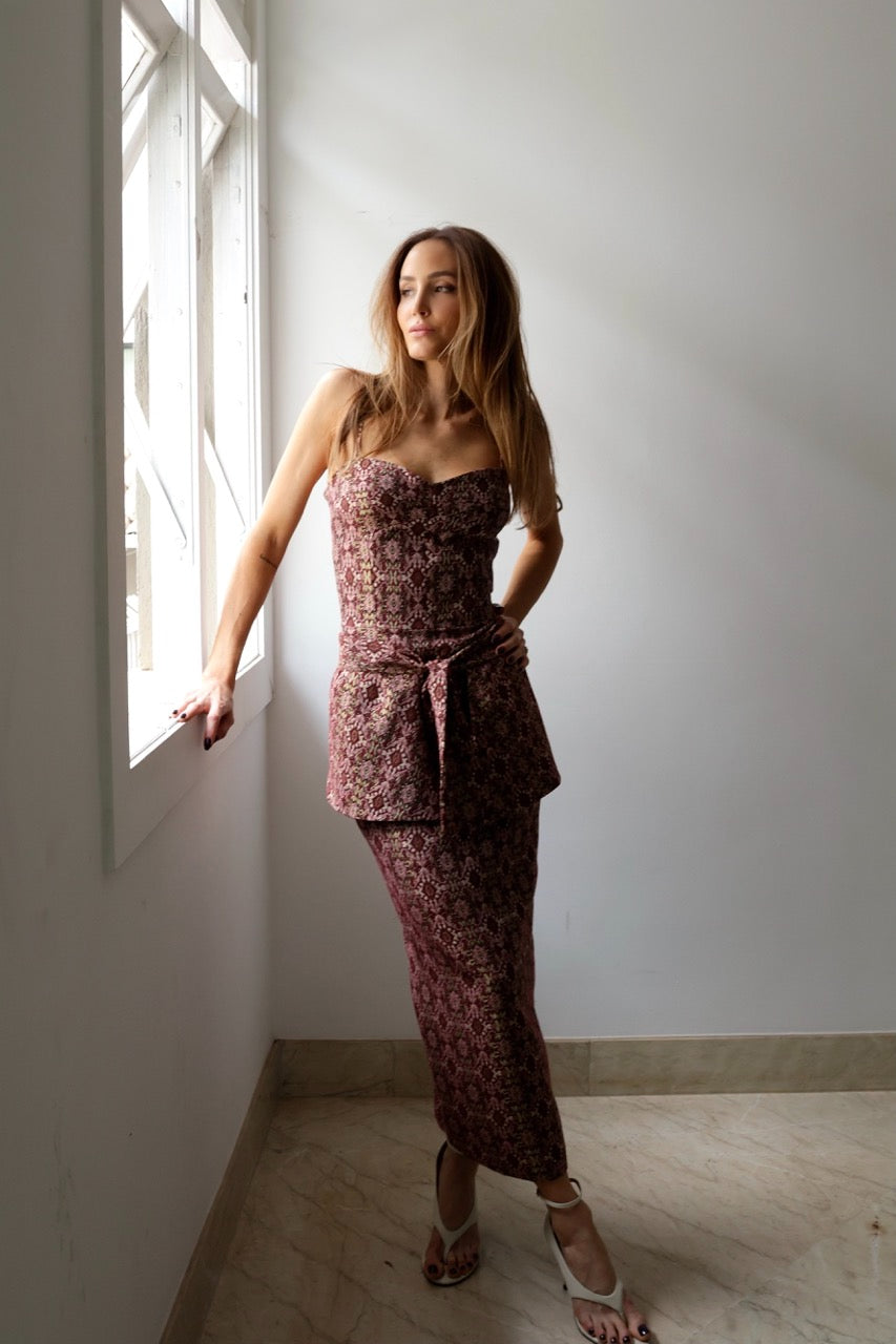 Vestido Helena Jacquard – Le Beau Store