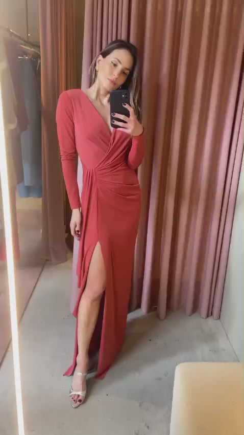 Vestido Decote Transpassado